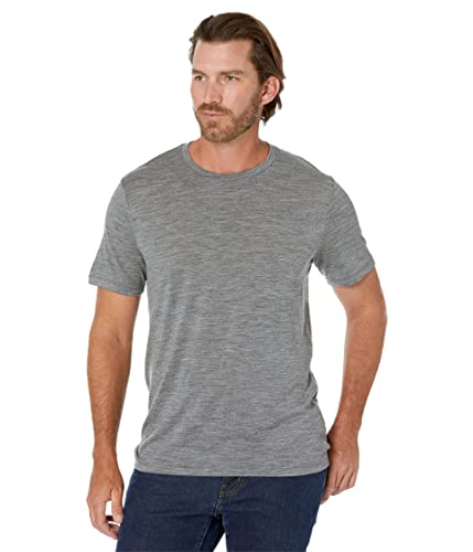 Icebreaker Merino Men's Tech Lite II Short Sleeve Tee, Gritstone Heather, X-Large