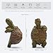 THXTYVM Mini Turtle Statue Miniature Tortoise Figurine Plant Pot Hanger, Realistic Resin Climbing Turtle Ornament Garden Decor for Bonsai Succulents Aquariums, Creative Gift for Plant Parents