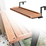 LYMGRZ Adjustable Balcony Railing Table - 24in Folding Outdoor Desk, Space-Saving Patio Support, Perfect for Small Spaces, Lightweight and Durable, Ideal for Balcony Use