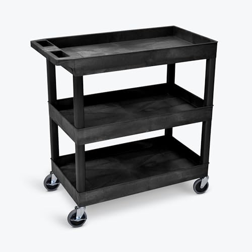 Image of FSE 373-EC111-B 32 inch x 18 inch Tub Cart - Three Shelves