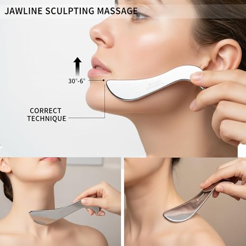 BYYDDIY Stainless Steel Gua Sha Muscle Scraper Tool,Scar Tissue Tool,Physical Therapy Tools,Muscle Scraping Tool,Guasha Massage Scraper,IASTM Tools,Skin Scraping Tool,Soft Tissue Massage Tool - Image 5
