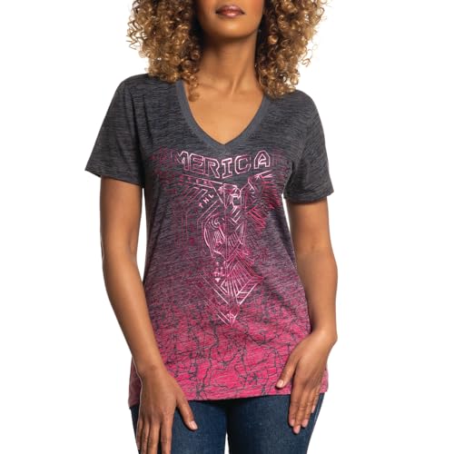 American Fighter T Shirts for Women Short Sleeve Womens Tshirts