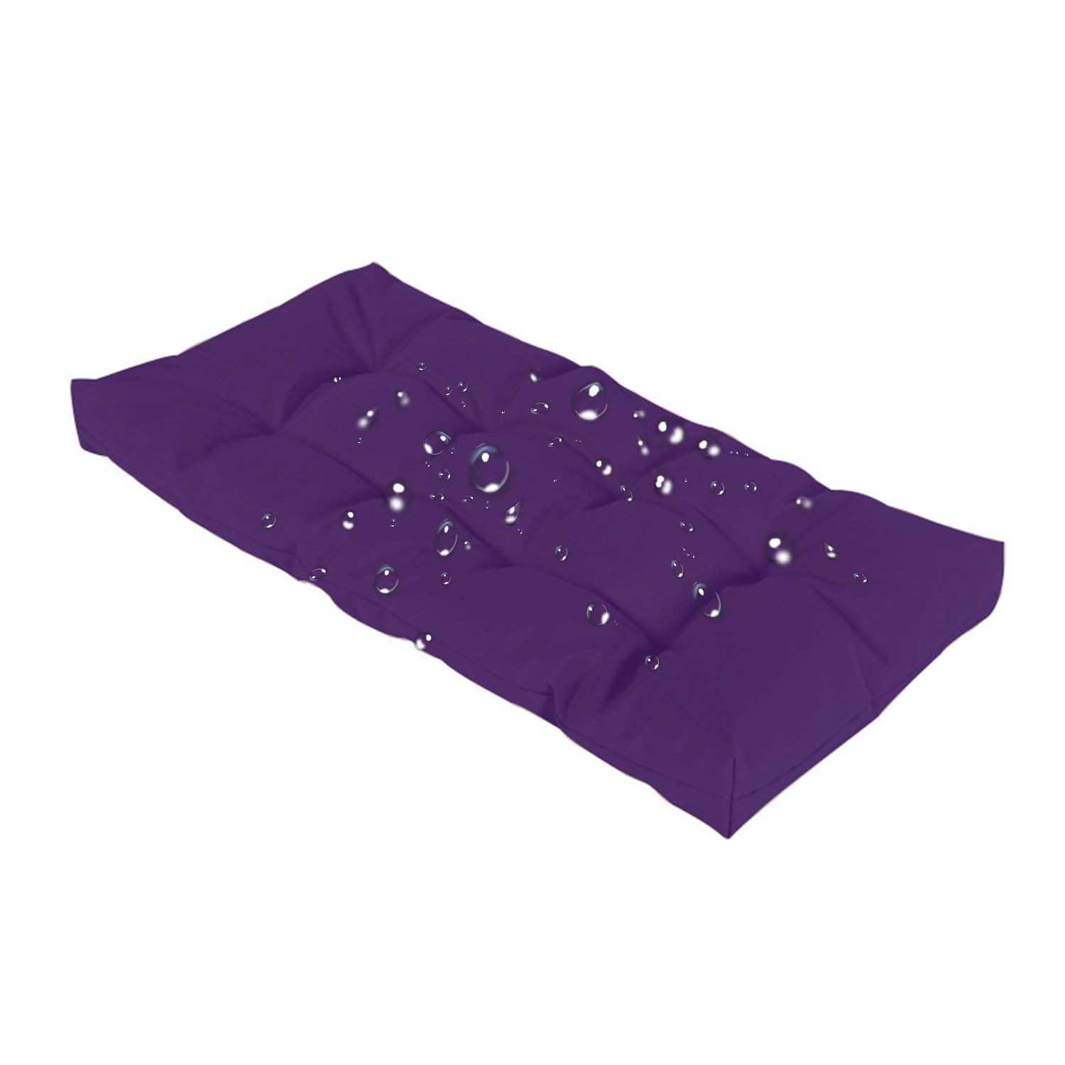 Banco de jardín impermeable con cojín de 8 cm antideslizante para terraza