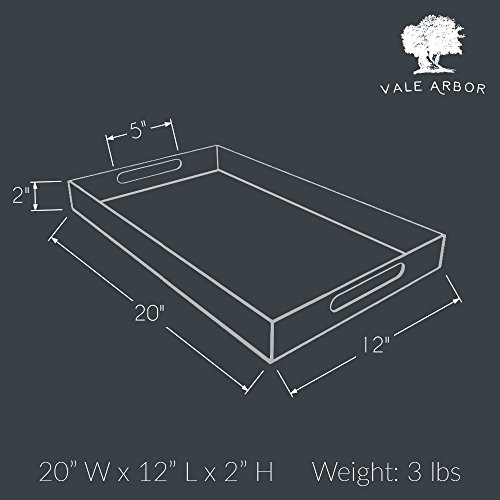 image for Vale Arbor Black Serving Tray - 12