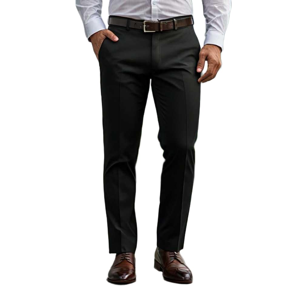 Men's Formal Dress Pants, Black, Classic Fit