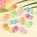 FOIMAS Mini Sea Turtle Figurines,60pcs Glow in The Dark Turtle Figure for Craft Garden Decor Home and Party Decorations