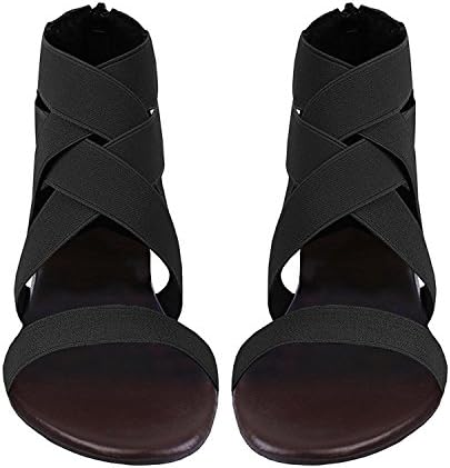 open toe flat sandals with ankle strap