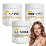 Skinflair Glutatione, scr/ub body al glutatione, scrub sale esfoliante, esfol/iant idratante cura pelle del corpo, scrub esfoliante idratante, look radioso lasciando morbido liscio (3 pezzi)
