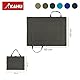 KAHU® Faltbare Hundematte für Unterwegs als Tasche (60x80 cm) • Tragbare Hundedecke • Hunde Reisedecke als Tragetasche • Hundebett zum Mitnehmen • Hundematte waschbar • Farbe: Grau