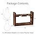 Ivolador Plants Terrarium Glass Bulb Terrarium with Retro Solid Wooden Stand Propagation Sation for Hydroponics Plants Desktop Home Garden Wedding Décor (2 Bulbs)