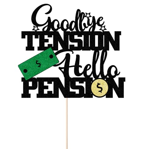 The Future of Annuities: Trends to Watch in 2026 5 Goodbye Tension Hello Pension Cake Topper - Officially Retired, Happy Retirement Cake Topper, Glitter Retireme Theme Party Supplies