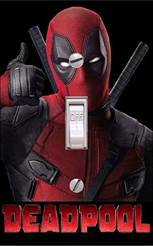 DEADPOOL - Light switch Cover- DEADPOOL- Switch Plate Cover-Wall plate cover