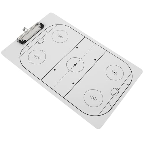 FUNOMOCYA Pizarra Blanca de Hockey sobre Hielo para Entrenadores Tablero Táctico de Borrado Rápido Portátil y Duradero Equipo de Entrenamiento para Partidos y Prácticas Deportivas