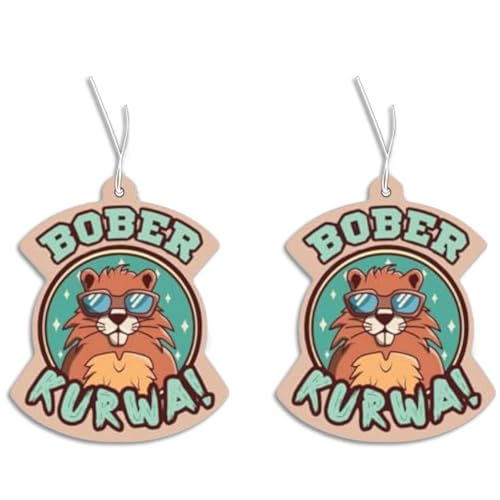 2x Lustige Duftbaum Auto, Car Air Freshener, Duftspender Lufterfrischer für Autos Personalisierter Duftbaum zum Aufhängen im Auto Doppelseitiger Druck Duftanhänger Auto für Familie