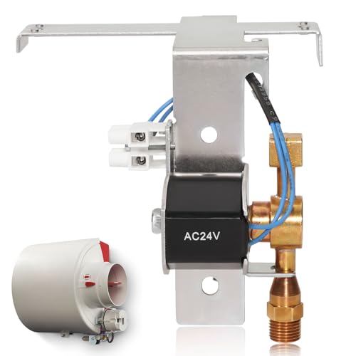 leaptrend AC Solenoid Valve 24V Compatible with Honeywell Humidifier HE240(A) HE280(A), AC24V, Includes Installed Orifice and Strainer