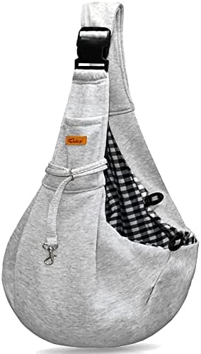 CUBY Reversible Pet Sling Carrier Hands-free Sling Pet Dog Cat Carrier Bag Soft Comfortable Puppy Kitty Double-sided Pouch Shoulder Carry Tote Handbag