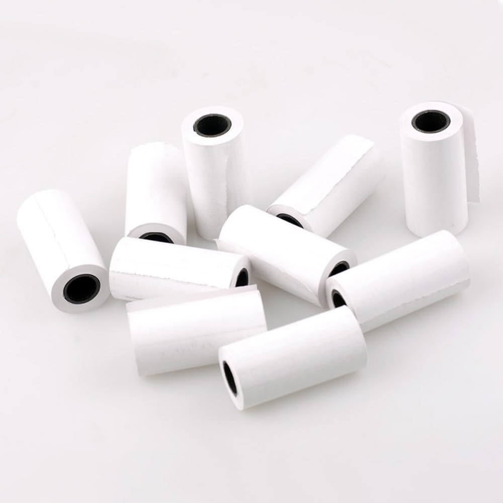 Rollos de papel térmico para recibos de caja registradora, rollos para recibos de mini impresora, 58 mm x 30 mm, 10 unidades