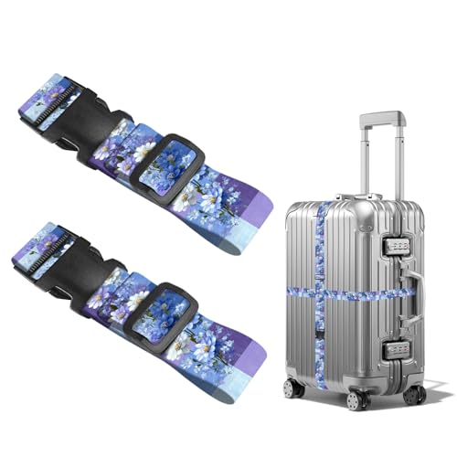 Image of Nuxovilar Luggage Straps Set for Suitcase 1.96x90.5in Polyester