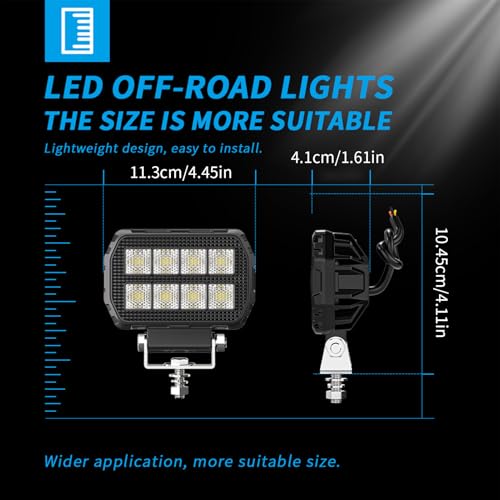 Luces de bote de niebla impermeables y LED off road lights para ATV 6