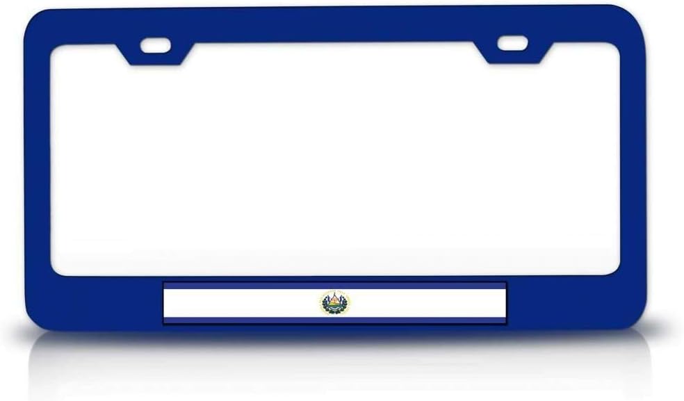 EL Salvador Country Flags Metal Car SUV Truck License Plate Frame Bu s25