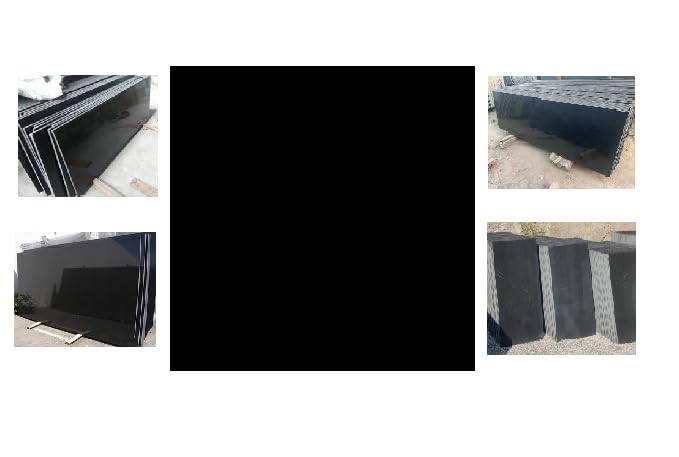Black Granite Tile 12x12 inch - Glossy, Shiny & Polished- Used for Flooring & Wall - Wallpaper Decoration, House Name Plate, Used in Stairs etc. 18mm Width. Exported in More Than 30 Countries-image-25