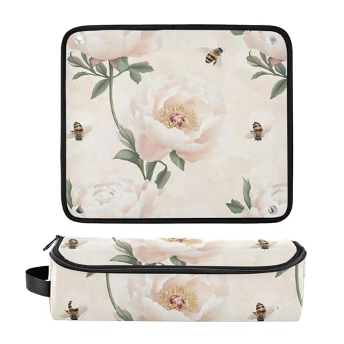 Bolsa para herramientas de cabello con almohadilla resistente al calor miniatura 3
