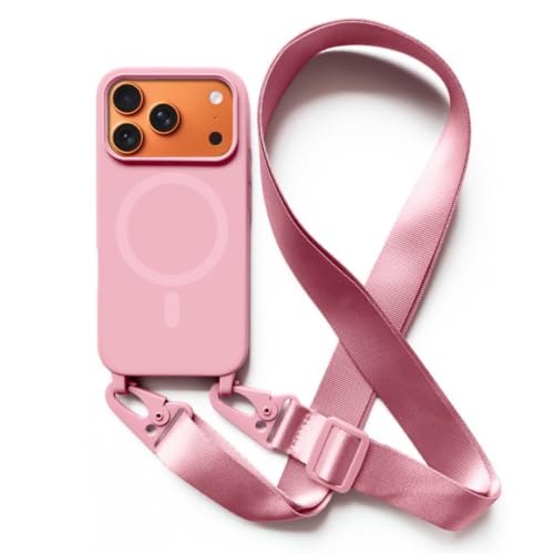 Coque magnétique iPhone 17 Pro Max avec cordon amovible et dos compatible induction