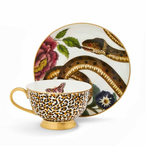 Spode Creatures Of Curiosity - Taza De Té Y Platillo Crcls8821-Xg