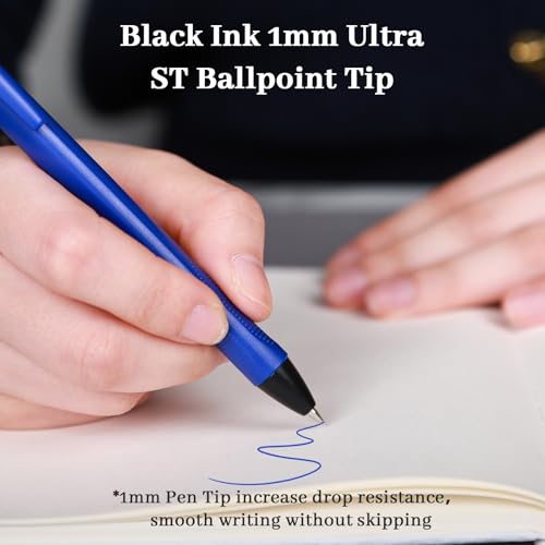 Pack de 100 bolígrafos retráctiles tinta negra punta 1.0 mm miniatura 6