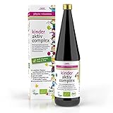 GSE Kinder Aktiv Complex Fruchtsaft, reich an Vitaminen, Mineralstoffen und Spurenelementen, ohne Zusatz von Aromen und Zucker, 100% BIO-Qualität
