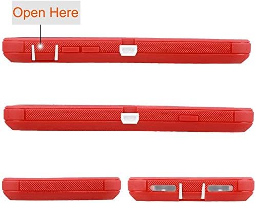 Co-Goldguard Case for iPhone 7 Heavy Duty iPhone 8 Cover Durable 3 in 1 Built-in Screen Protector Hard Cover Dust-Proof Shockproof Drop-Proof Shell (Red/White)
