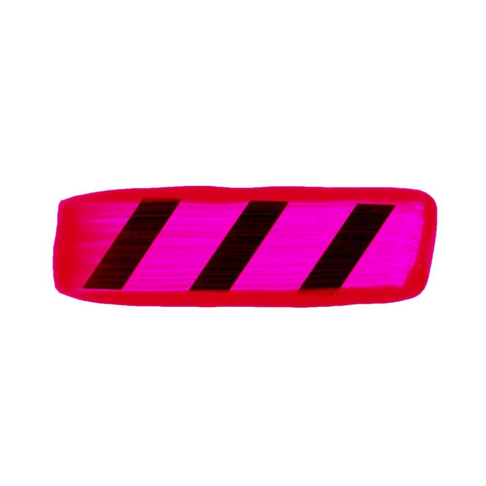 Fluid Acrylics by GOLDEN, Magenta fluorescent, flacon de 473 ml, peinture acrylique professionnelle, transparent