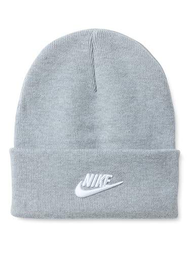 Nike Kinder Peak Tc FUT Beanie, Dk Grey Heather/White, One Size