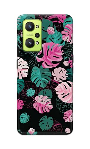 Image of Printed Hard Back Cover for Realme GT 2 Back Cover (Seamless Leaves) -190724(EA)