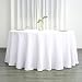 BalsaCircle 10 pcs 120 inch White Round Tablecloths Fabric Table Cover Linens for Wedding Party Polyester Reception Banquet Events Kitchen Dining
