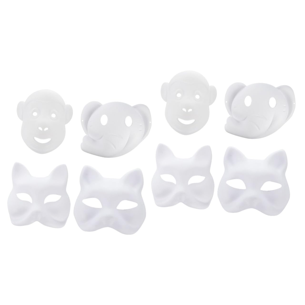 GALPADA Maschera Vuota Maschera Verniciabile Vestito Vestiti Di Halloween Costume Vuoto Fai Da Te Pieno Maschera Cosplay Maschere Cosplay Maschera Per Gli Occhi Bianca Carta