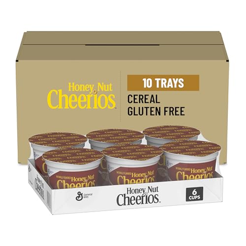 Honey Nut Cheerios Cereal Single Serve Cup, 1.8 oz (Pack of 60)