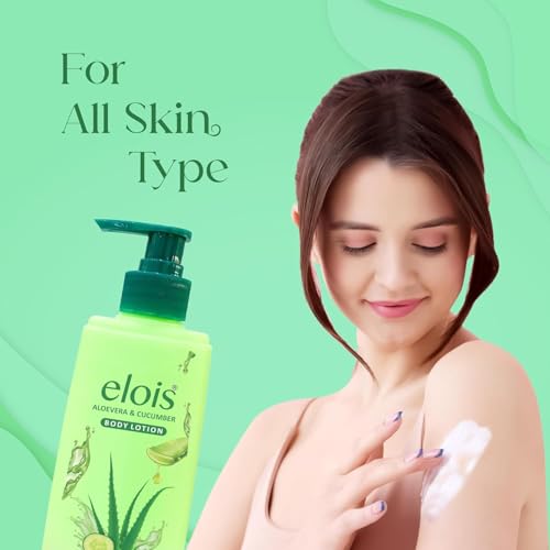 Image of Elois Moisturising Body Lotion Natural & Pure Hydrating & Refreshing Body Moisturizer Cream Lotion - Intensive Care Moisturiser For Oily & Dry Skin - 300ml (300ml, Aloe Vera)