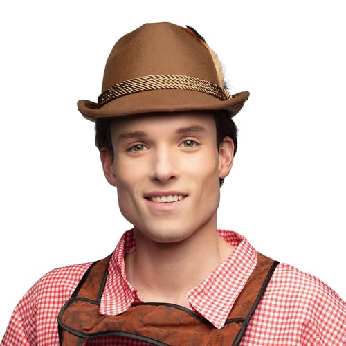 Boland - Sombrero tirolés, tocado para adultos, sombrero de fieltro para fiesta de la cerveza, festival, carnaval o fiesta temática