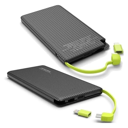 Carregador Portatil - Power Bank 5000mHA Compatível com Samsung Iphone e Xiaomi Power Bank (Preto)
