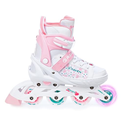Raven Rosi - Patines En Línea Con Rueda Led Ajustable 31-35 20,5-22,5 Cm Raven Rosi - Patines En Línea Con Rueda Led Ajustable 31-35 20,5-22,5 Cm