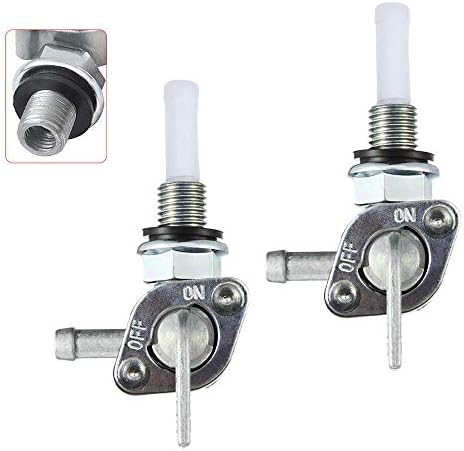 Fuel Shut Off Valve Switch Fuel Pump Valve for Generator Fuel Tank 28-1783-V Threads M10 x 1.25, Pack of 2