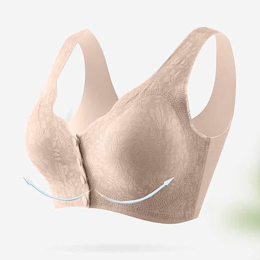 Image of Brachy Women's Non-Wired Front Open Maternity Nursing Feeding Bra for Women Post Pregnancy Easy to Breastfeed Maternity Bra