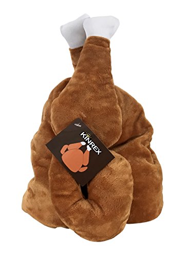 Kinrex Thanksgiving Turkey Soft Plush Costume Hat For Kids And Adults - Funny Friendsgiving Headwear Decoration - Measures 11.81" / 30 Cm. High And Wide - Brown #TOP3
