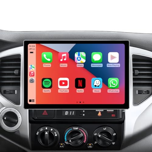 11.5'' Car Radio Stereo Upgrade for Toyota Tacoma 2005-2015 with Android13/5G WiFi/Wireless CarPlay/Android Auto/Touch Screen/GPS Navigation/BT/FM/AM/RDS/HD Backup Camera (8Core 4GB+64GB)