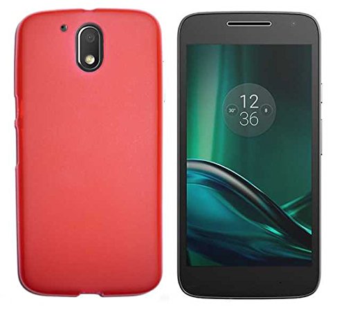 Todobarato24h Funda TPU Lisa Motorola Moto G4 Play ROJA