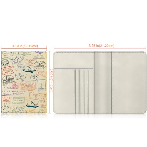 Image of FINTIE Passport Holder, Slim Travel Wallet RFID Blocking Card Case Cover Passport Cover Protector Essentials with Credit Card Slots for Women /Men | Slim