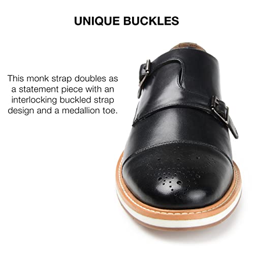 Image of Thomas & Vine Men's Ransom Cap Toe Monk Strap Dress Shoe