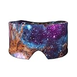 Matériau en polyester ultra doux : fabriqué à partir de tissu peluche en polyester, ce masque de sommeil imprimé galaxie univers offre une douceur, une respirabilité et une chaleur supérieures, assurant une sensation de confort pour les peaux sensibles pendant le repos, la sieste ou la méditation.