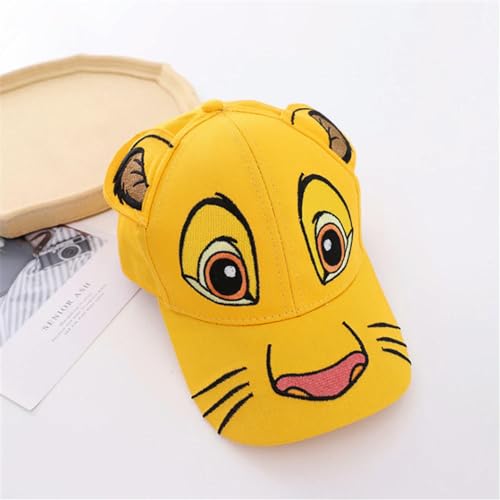 Baseball Cap Children's Hat Spring and Autumn Sun Three Dimensional Cartoon Embroidered Lion Style Baseball Cap3